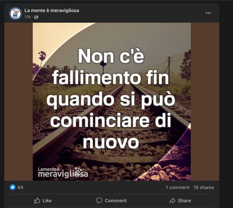 "Non c'è fallimento fin quando si può cominciare di nuovo"
Frase tratta da "La mente è meravigliosa"